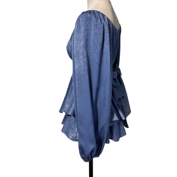 Altar’d State Vanissa Romper in Slate blue size S - Picture 2 of 9